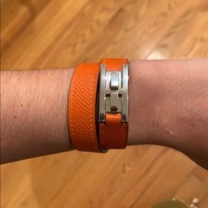 Hermès Double Leather Wrap Bracelet
